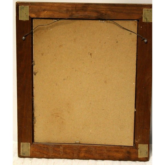 2 VTG Framed Signed Andres Orpinas Canvas Like Prints English Tudor Countryside - Picture 6 of 12